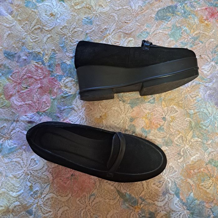 Туфли замшевые черные