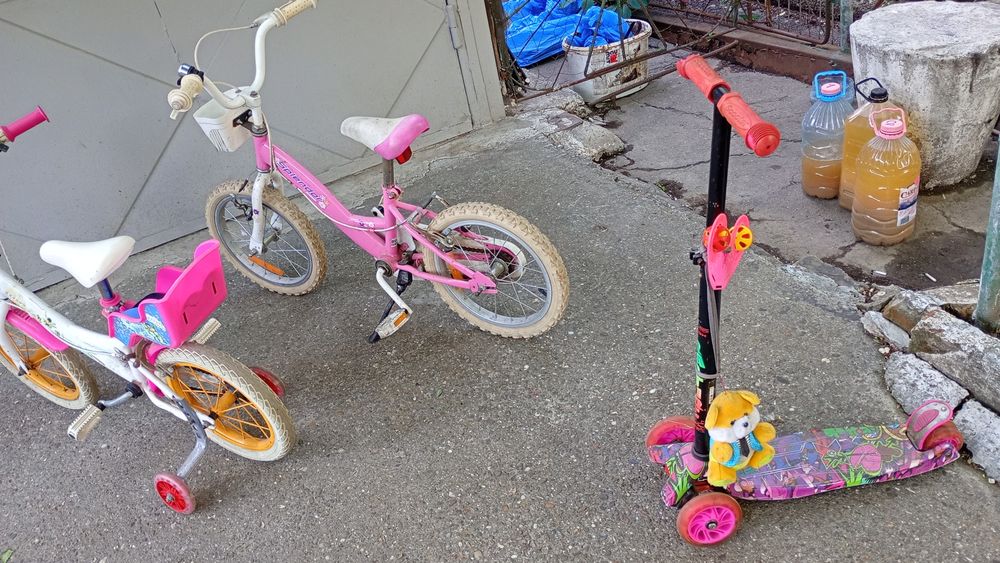 Bicicleta fetițe pe roti de  14' și 16'