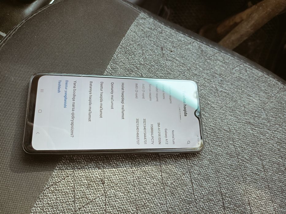 Srochni sotiladi telefon Galaxy A12 narhi kelishiladi