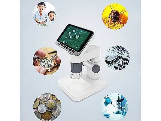 Цифров микроскоп LCD дисплей 4,5 инча 1080P 1000X 8 LED светлини