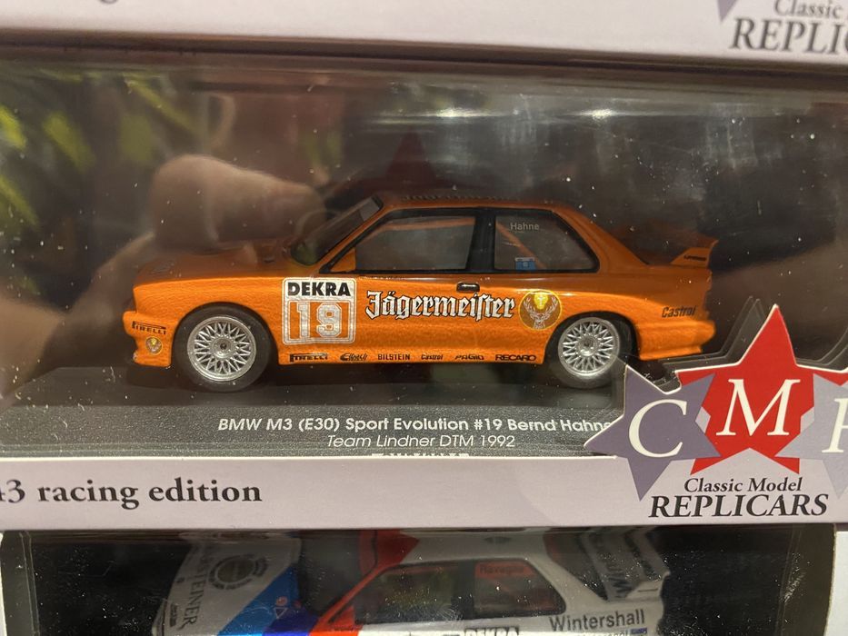CMR BMW M3 (E30) machetă auto scara 1:43 an 1991 1992 DTM rally