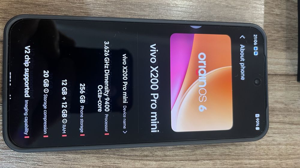 Vivo x200 pro mini blue 12/256GB