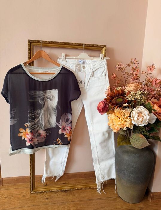 ZARA, H&M, ONLY Нови дамски дънки и тениски