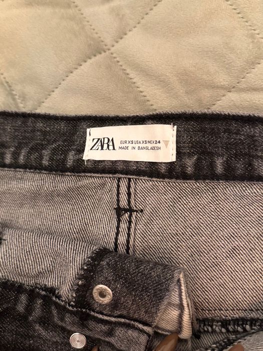 Сива дънкова къса пола ZARA