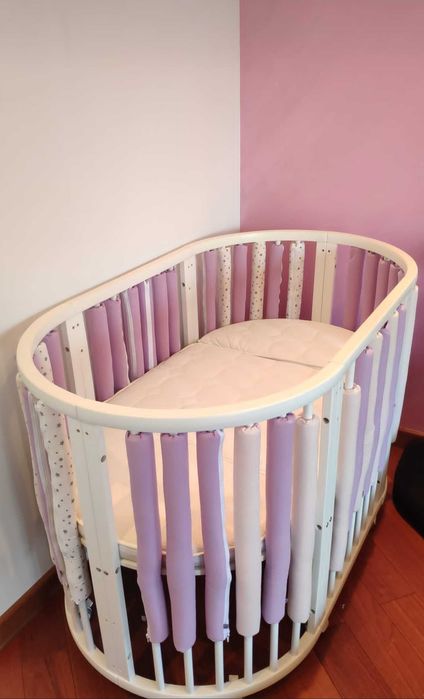 Patut alb oval, 9 in 1 nou nascut