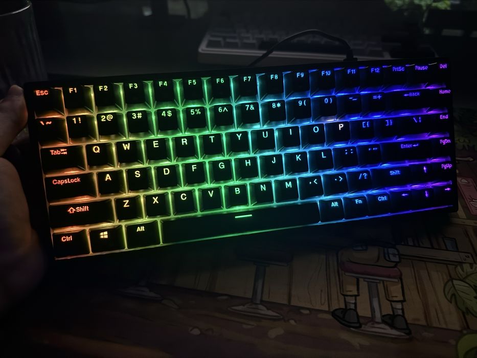 Tastatura gaming mecanica wireless Royal Kludge RK84 RGB Brown Switches