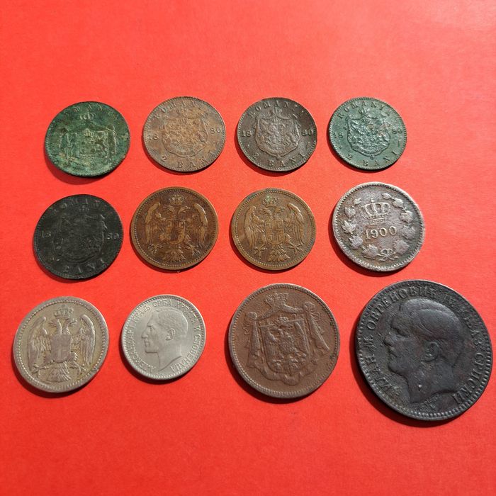 2 бани 1867, 1880, 10 пара 1879 и 1884, 10 бани 1900, 2 паре 1904