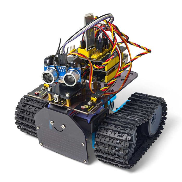 Робот Keyestudio Mini Tank V3 — умный танк для детей и взрослых!