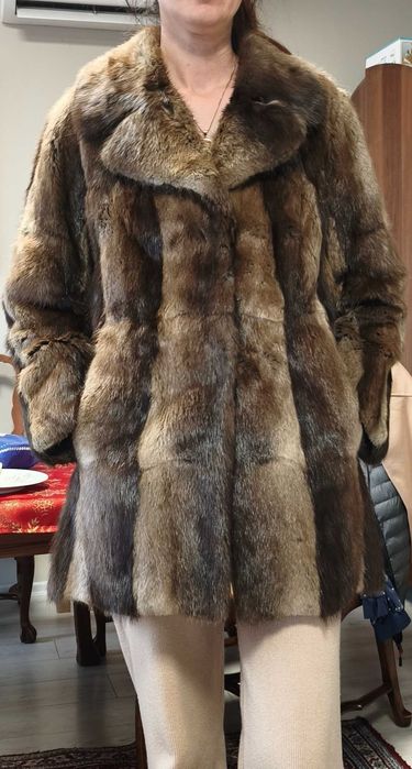 Палто от естествена кожа норка
