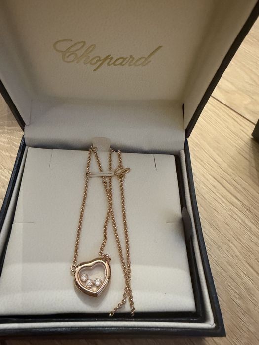 Колие Happy hearts chopard ново