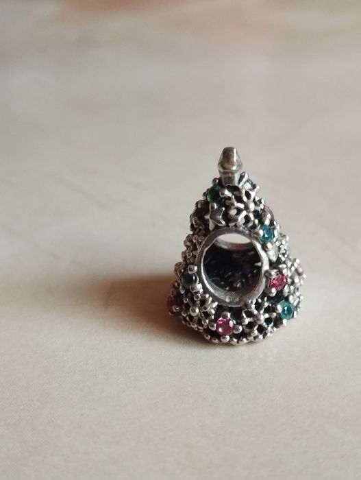 Charm din argint Pandora original brad de Crăciun