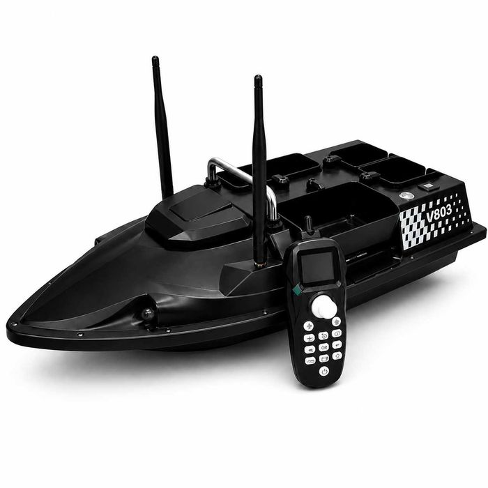 Нов Модел 2026г. Лодка За Захранка Flytec V803 GPS 200 Точки 500 м Обхват 4 Изхвърлящи Коша
