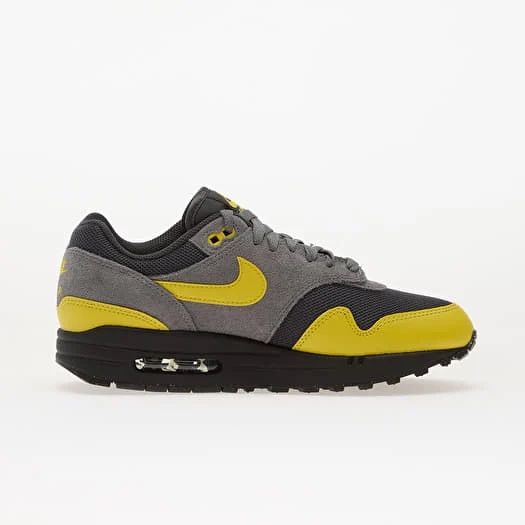 NIKE AIR MAX 1 ESS Anthracite/ Bright Citron-Smoke Grey-Black