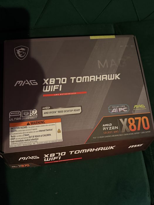 Placă de bază MSI MAG X870 Tomahawk WiFi – AM5, DDR5, PCIe 5.0 (Nouă)