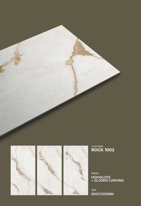 1002 - Гранитогрес с инкрустирани златни частици - ROCK 1002 - 60х120