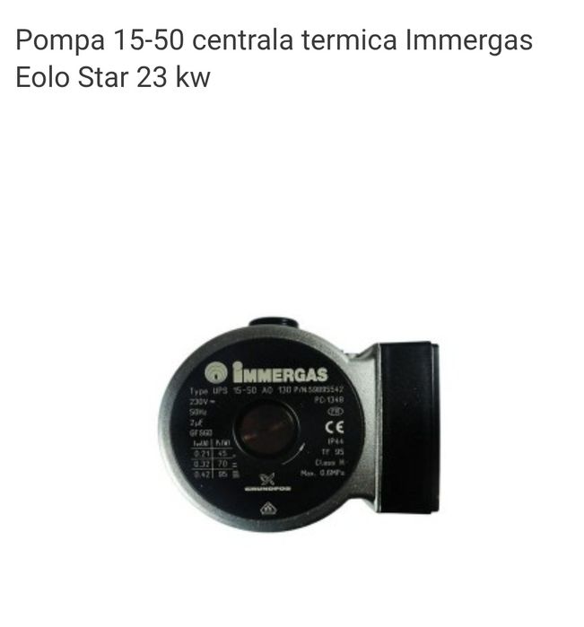 Dezmembrez centrala immergas eolo star 23kw
