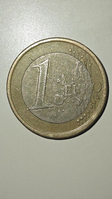Moneda 1 euro Espana ,cu eroare de fabricație
