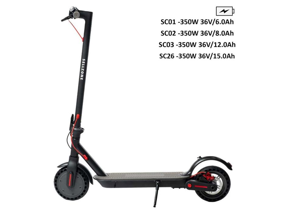 Trotinetă electrică SC01-03/26 viteză limitată la 25 kmh roți 8.5 inch