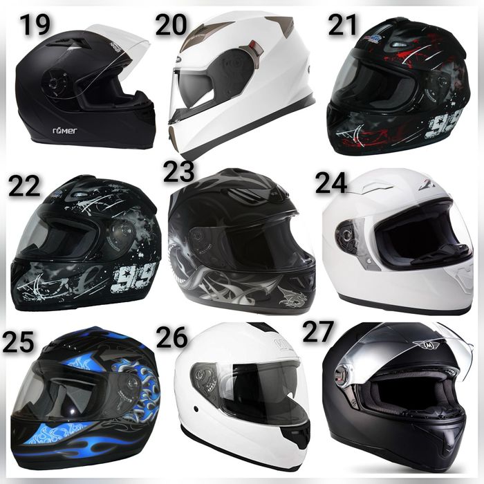 Каски за мотори, разнообразие от модели, цени в описанието