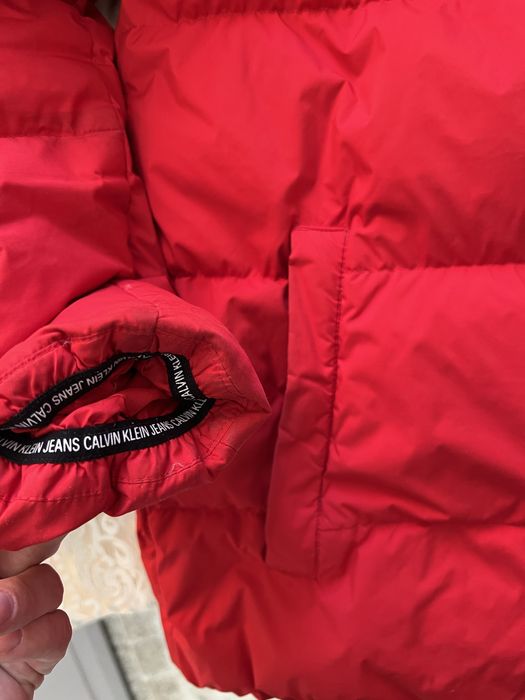 Куртка+шапка зима Calvin Klein пух