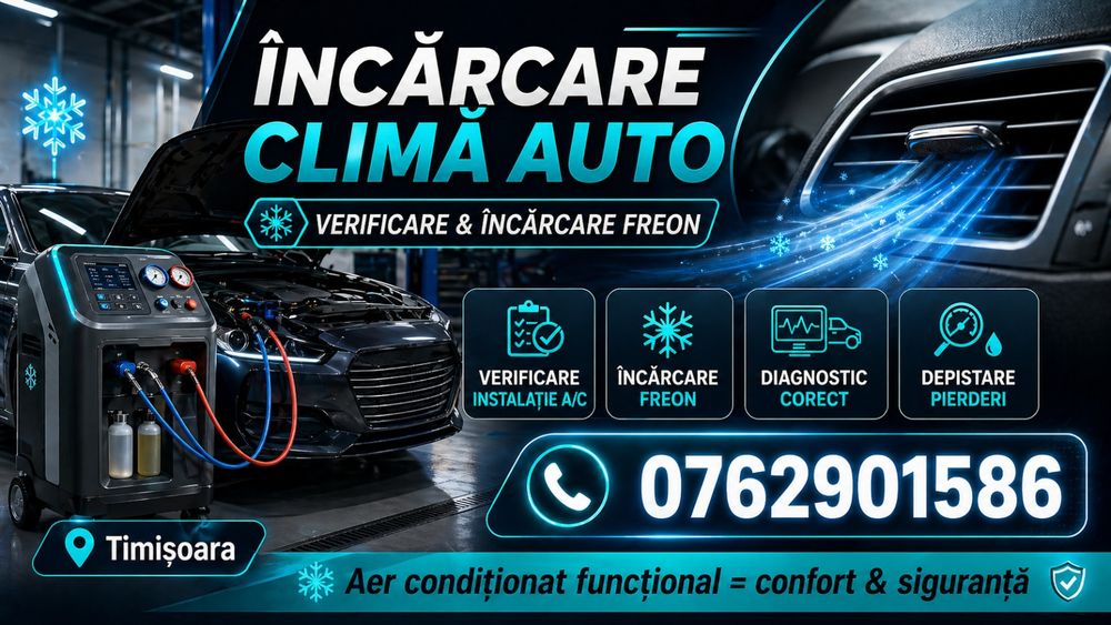 Clima auto R134Y - freon auto - incarcare freon - pret foarte bun!!