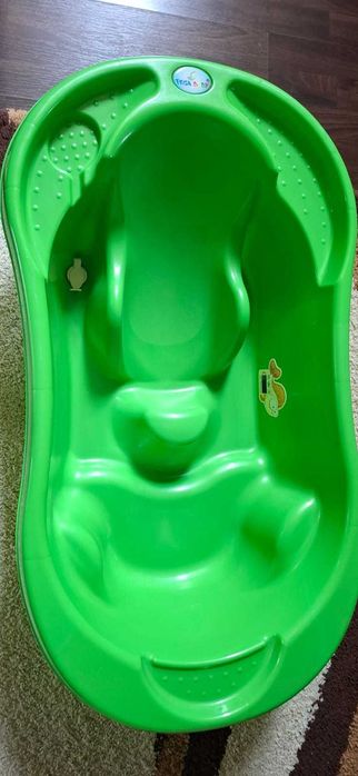 Cadita anatomica copii cu senzor de temperatura Tega baby verde