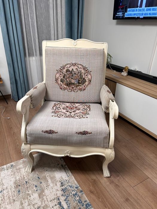 Fotoliu din lemn masiv