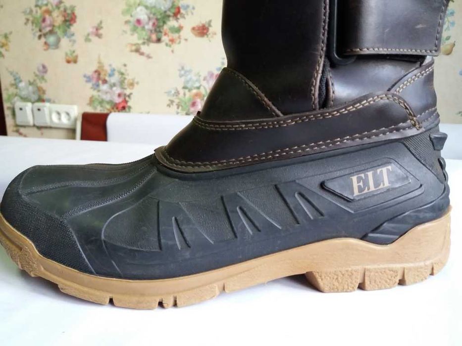 Cizme zapada- piele si cauciuc- impermeabile, reglabile, inalte mar 39