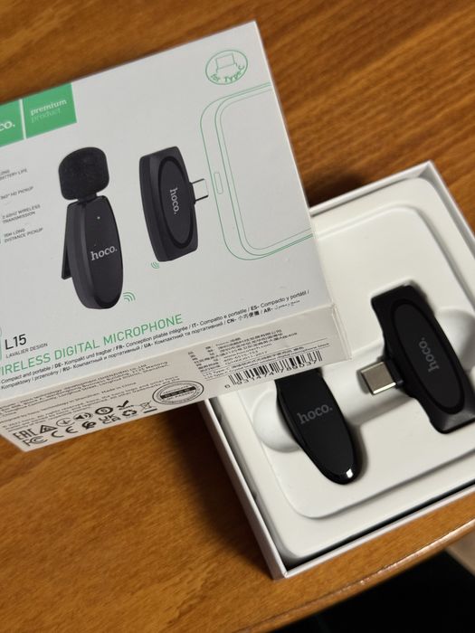 Безжичен микрофон Hoco L15 нов Type C