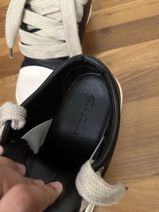 Rick Owens Ramones Low Jumbo Lace — Black/Milk