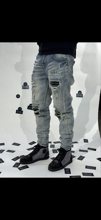 Blugi Slim Fit Albastrii Noi