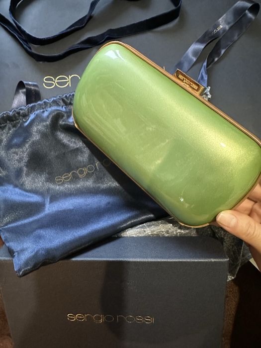 Оригинален клъч Sergio Rossi с етикет