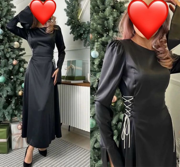 Вечернее платье с завязками