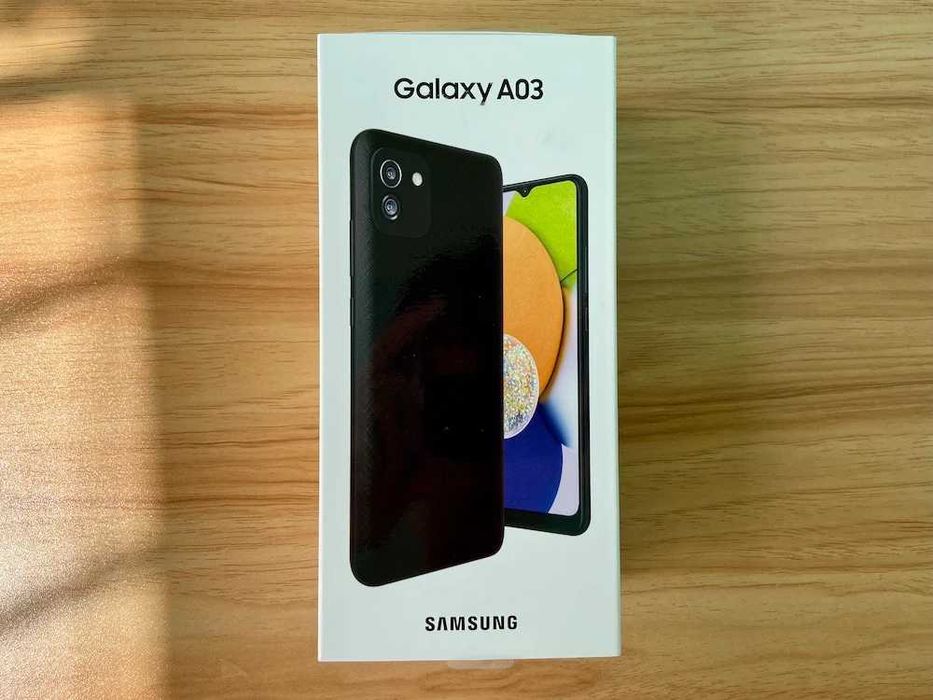 Telefon sigilat Samsung Galaxy A03 64GB 4GB display 6.5" 4G Dual Sim Negru black Nou