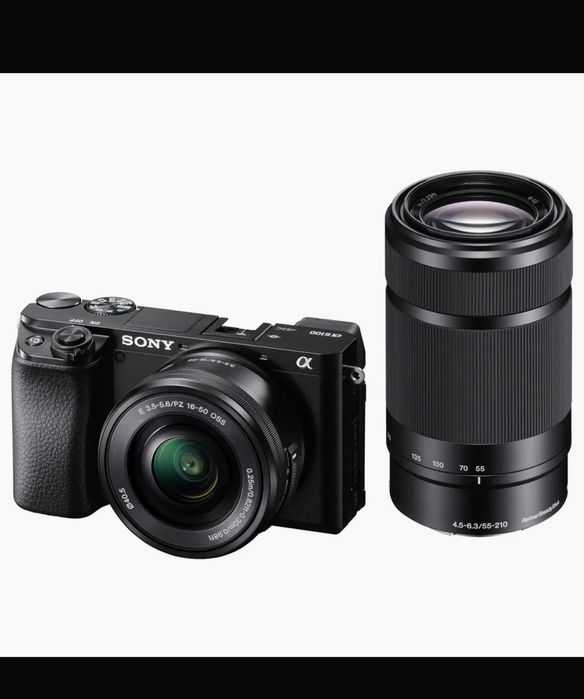 Sony A6100 kit 16-50mm + 55-210mm filmare 4K
