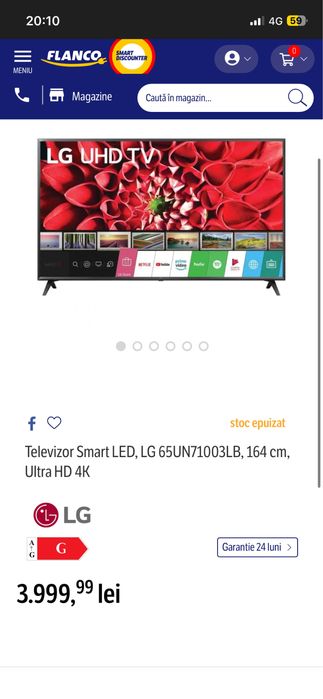 Vand televizor nou fara factura