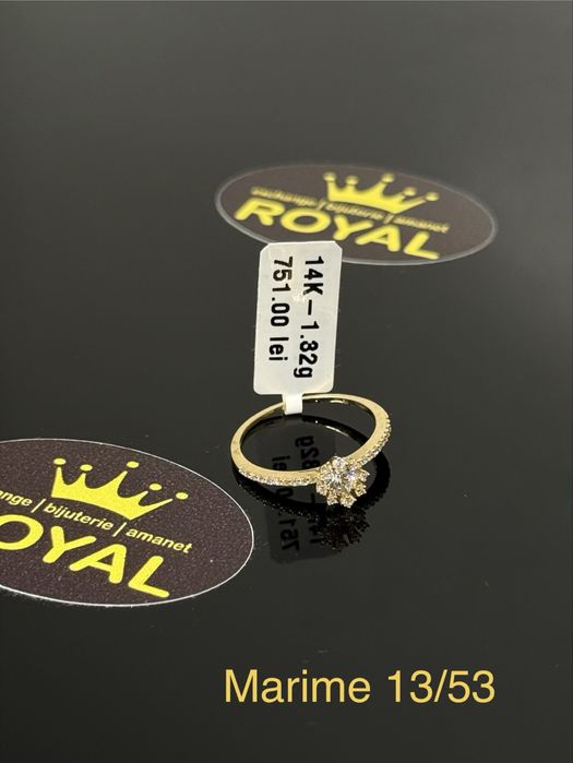 Bijuteria ROYAL : Inel AUR 14K NOU / 1.32 GR
