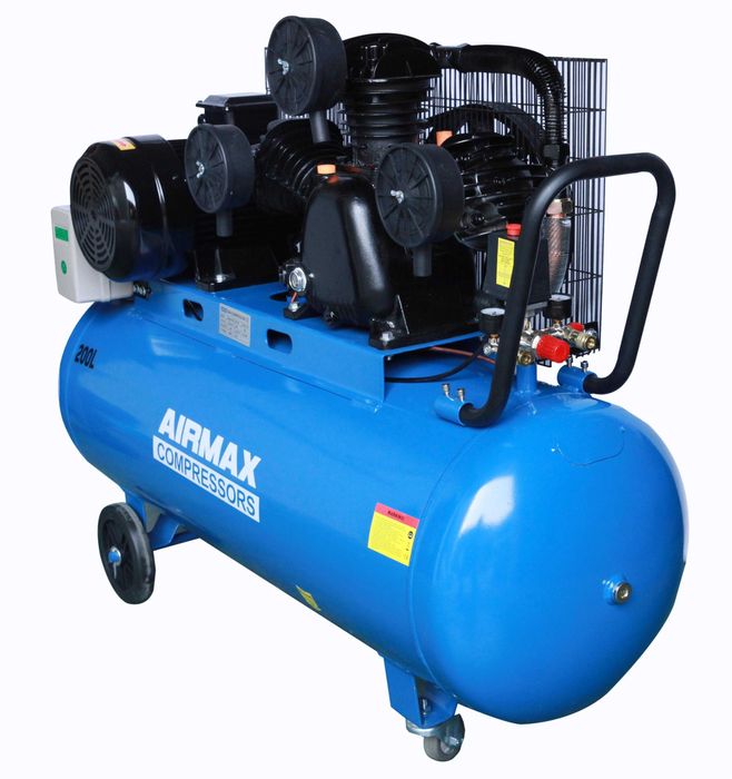 Compresor de aer 200 litri 7.5kw , AIRMAX , aer refulat 750 lit/min
