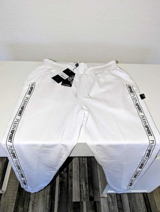 Philipp Plein нов спортен панталон, бял, XXL, 190 лв
