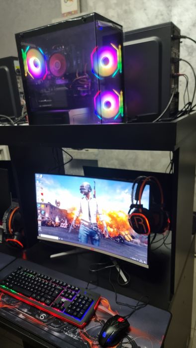 i5-12490F 12- поколени/ RTX 2060 / ОЗУ 16ГБ/ SSD 756GB/ Кейс аквариум