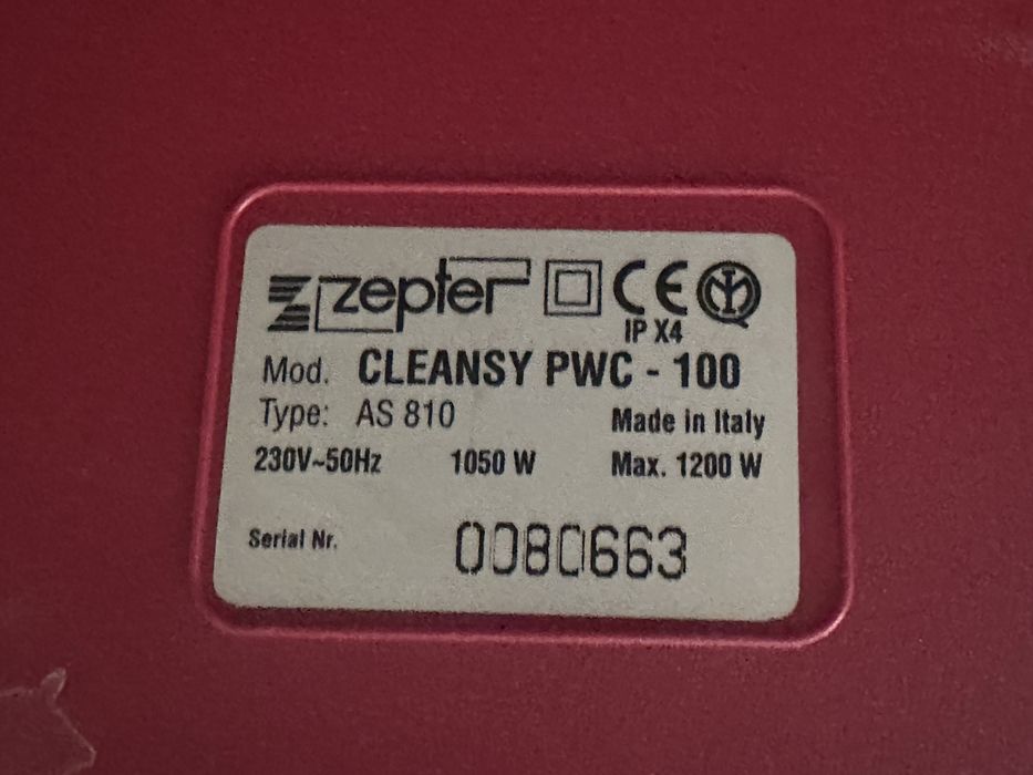 Пылесос Zepler CleanSy PWC-100 (Италия)