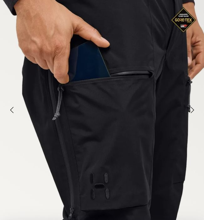 Pantaloni schi, snowboard Haglofs Latnja GTX nr L, noi