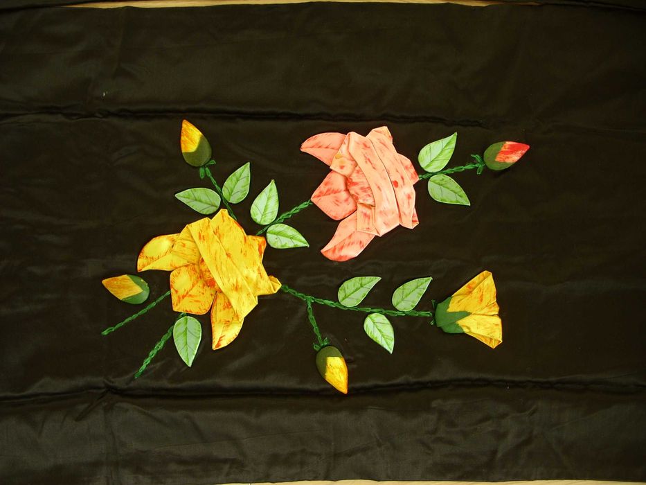 Калъфки, възглавници, ръчно изработени с 3D цветя и елени