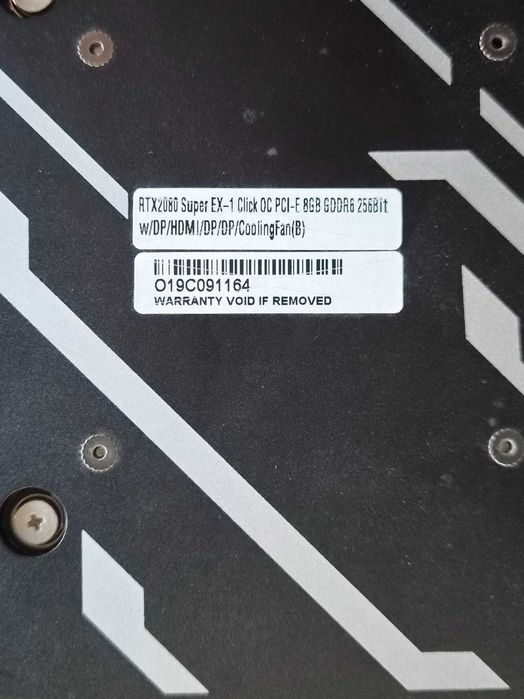 KFA2/GALAX GeForce RTX 2080 Super EX 8GB GDDR6 (1-Click OC) – Добро състояние