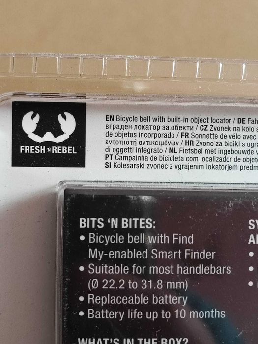 Fresh n Rebel  Smart Sonerie bicicleta cu tracker Apple Find My