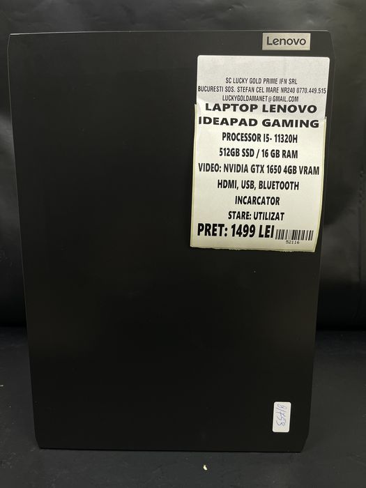 Laptop Lenovo Ideapad Gaming / intel i5-11320H / 512GB SSD / 16GB RAM