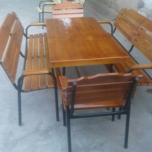 Yog'och Stol stul kamplekt