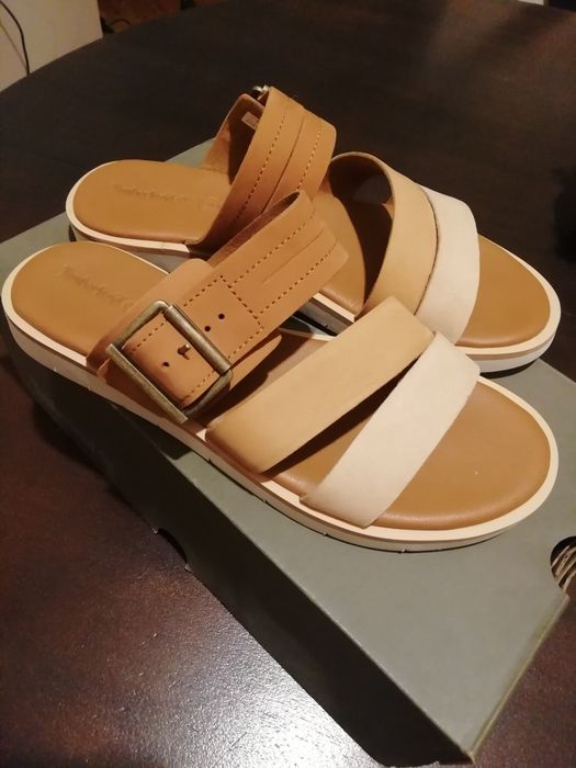 Нови чехли естествена кожа Timberland само 60 лв.