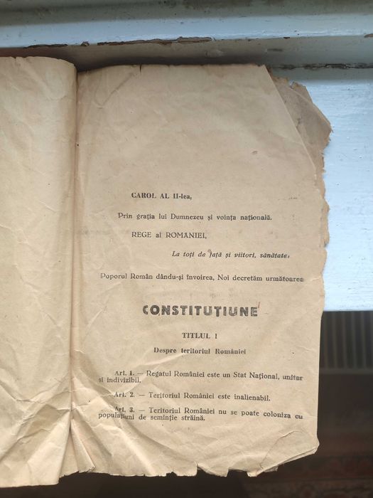 Constituțiunea Regele Carol II, 1938