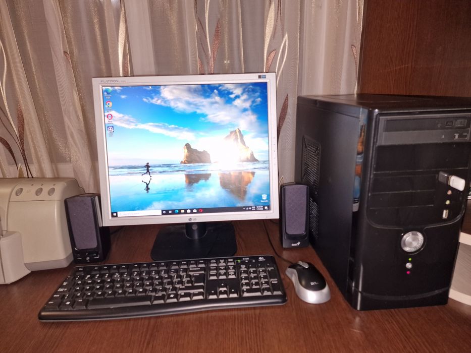 Sistem Complet PC Office, Școală + Monitor LG + Bonus Imprimantă